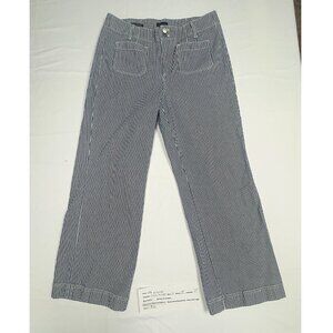 Talbots Relaxed Striped Jean Trousers Size 12